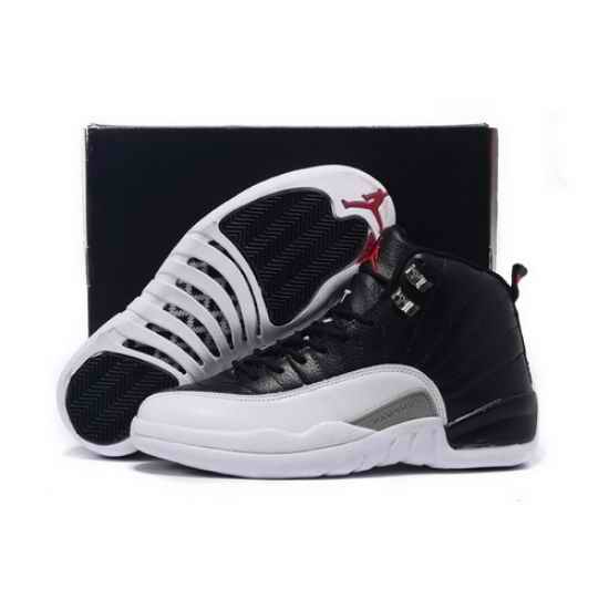 Air Jordan 12 Shoes 2015 Mens Classical Black White
